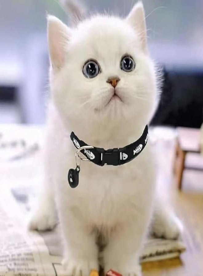 Pups&Pets High-Visibility cat Collar Safety cat Collar with Reflective Strip Nighttime Glow in Dark cat Collar wih Bell Pack of 1 - Image 1